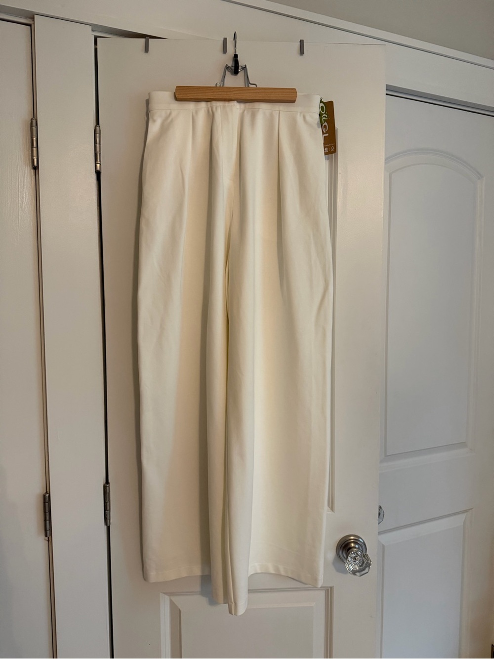 OGL Cream Wide-Leg Women's Pants